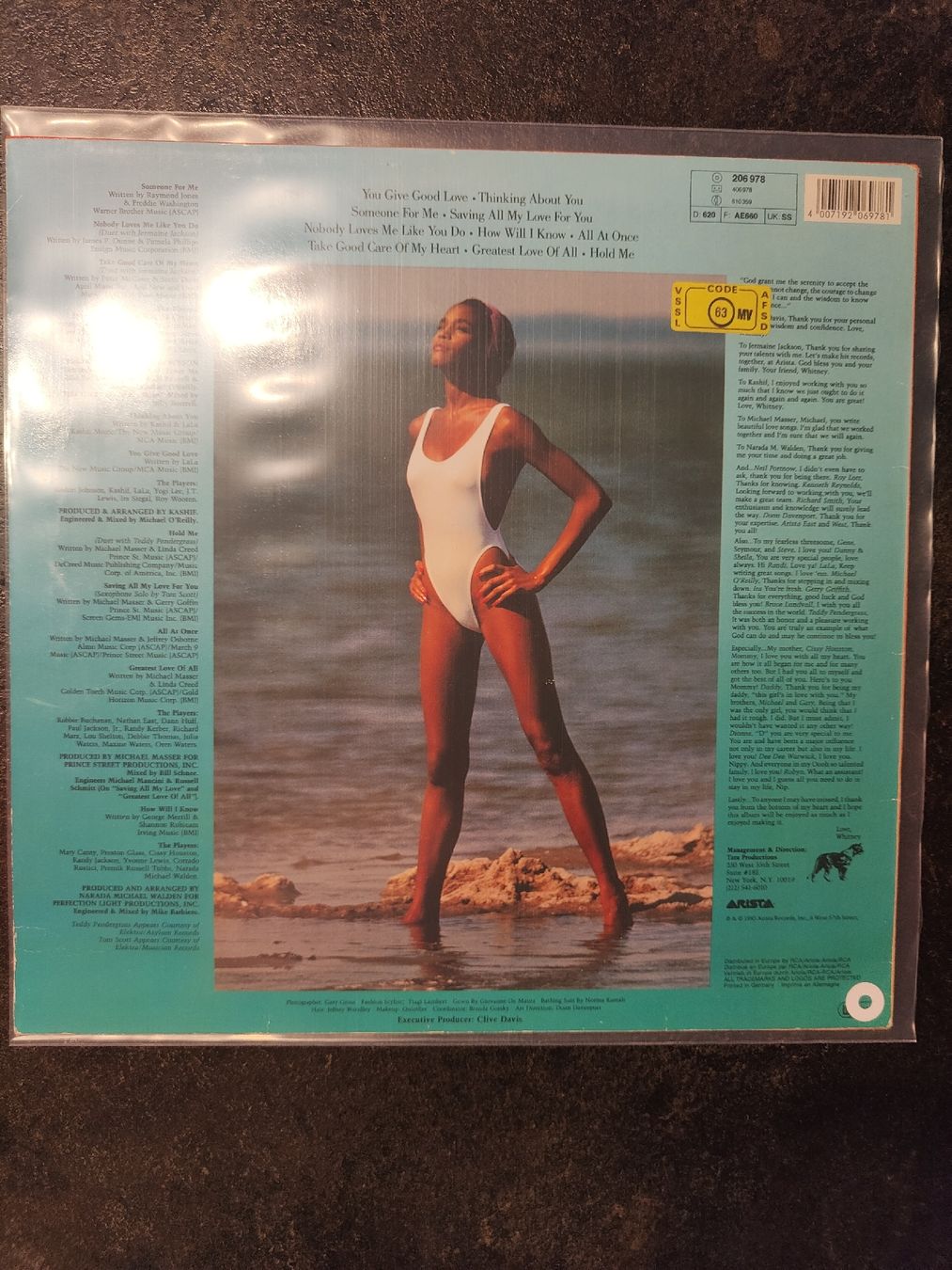 Dischi in vinile: Whitney Houston - Vinyl LP – Usato da Steinerberg venduto da Magnum86 1