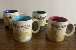 Starbucks Mugs Moscow, Barcelona, Phoenix & San Diego 473 ml