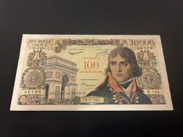 100 NF sur 10000 Francs BONAPARTE FRANCE 1958 selten