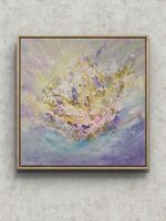 Originalegemälde auf Leinwand 30x30 cm, goldenen Unikat!!!