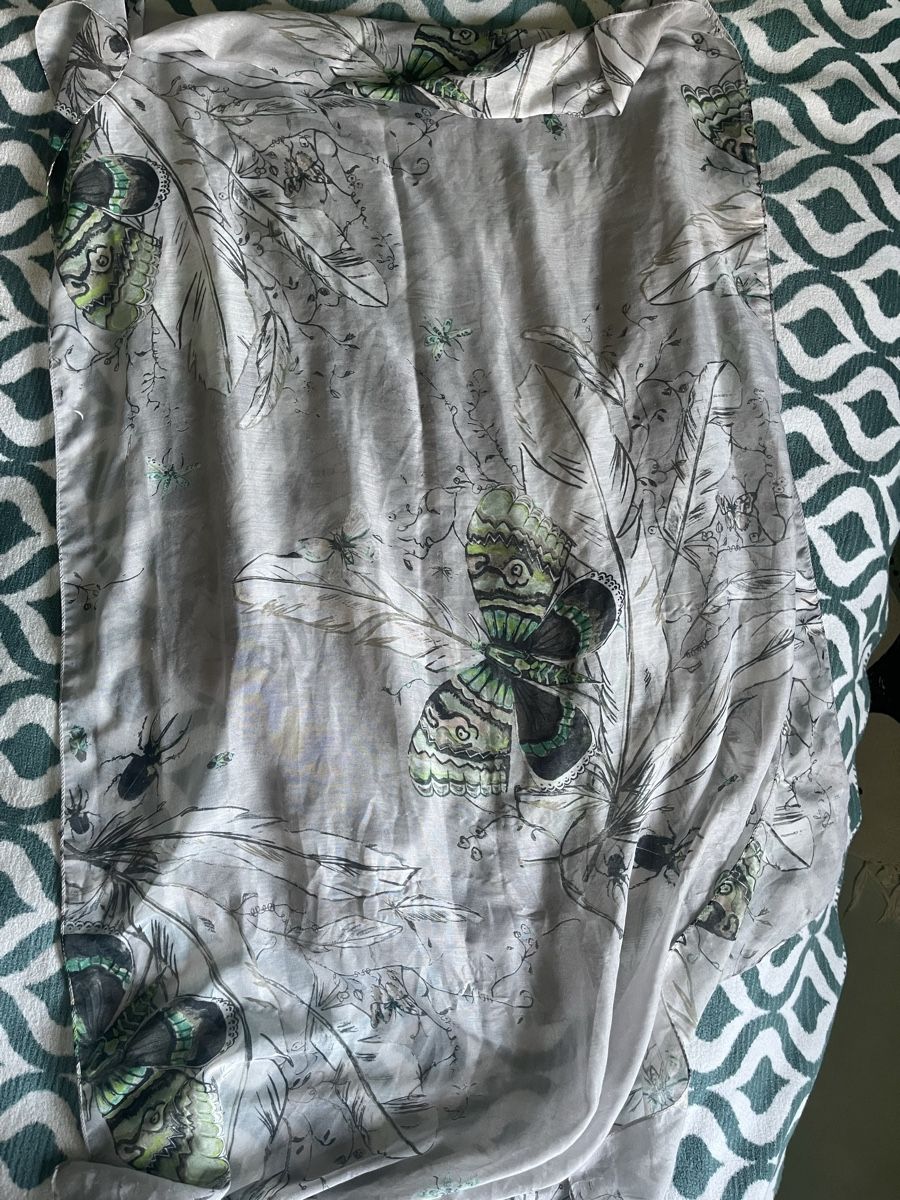 Foulard & Sciarpe: Leichter Sommer Schal mit Blumenmuster – Usato da Hochdorf venduto da Forestgreen 3