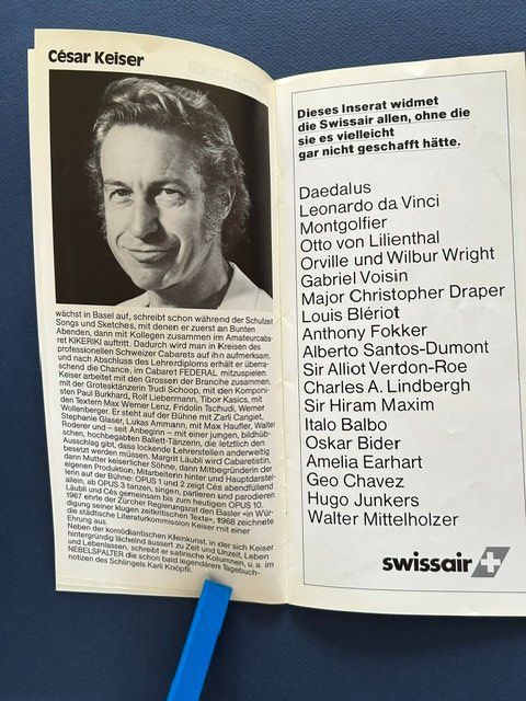 Libri: Margrit Läubli / César Keiser, OPUS 10, Generalprobe 1981 – Usato da Bern venduto da oregonzwei 4