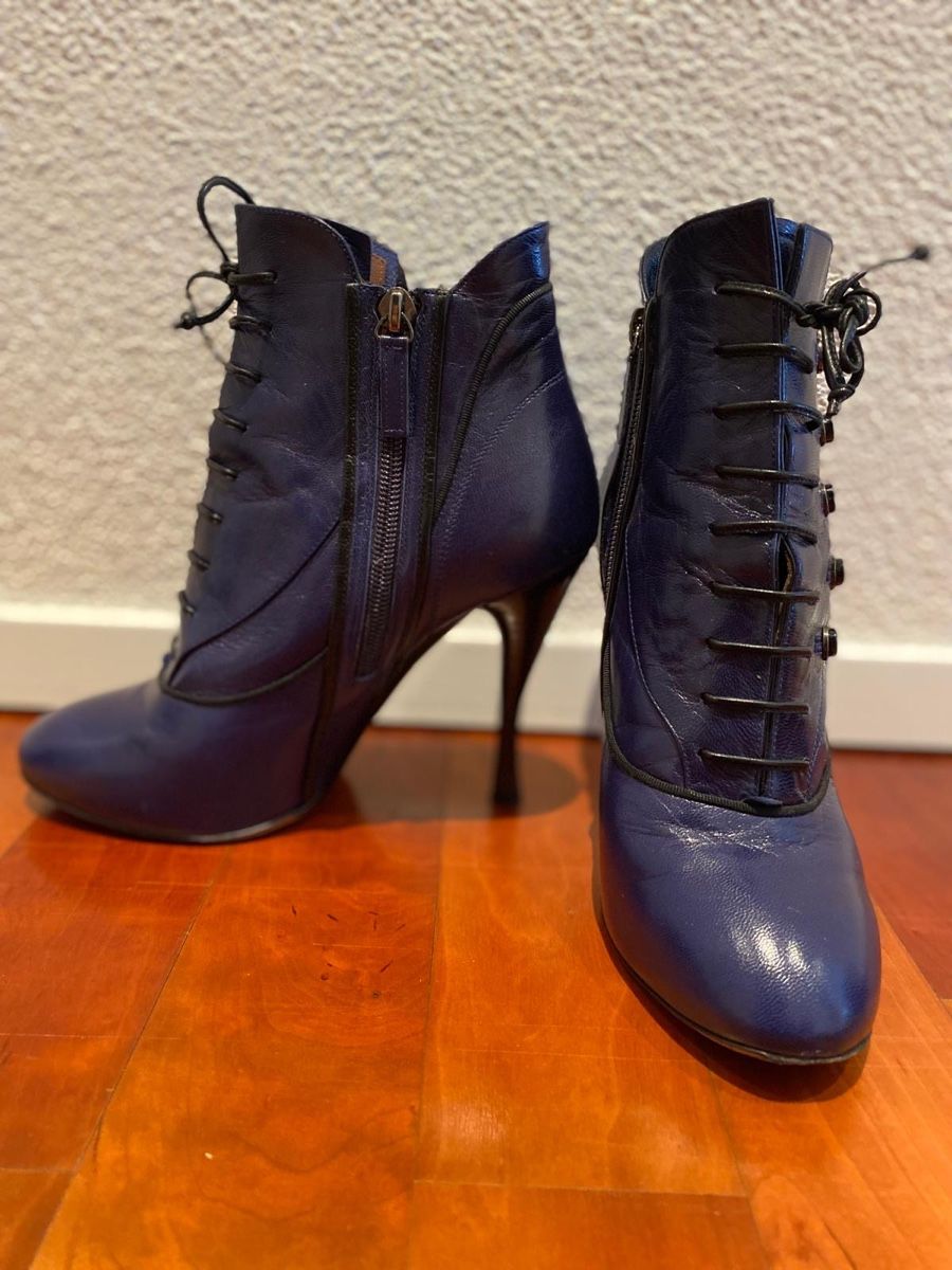 Scarpe da donna: Stiefeletten Tabitha Simmons Leder blau – Usato da Zug venduto da Markan67