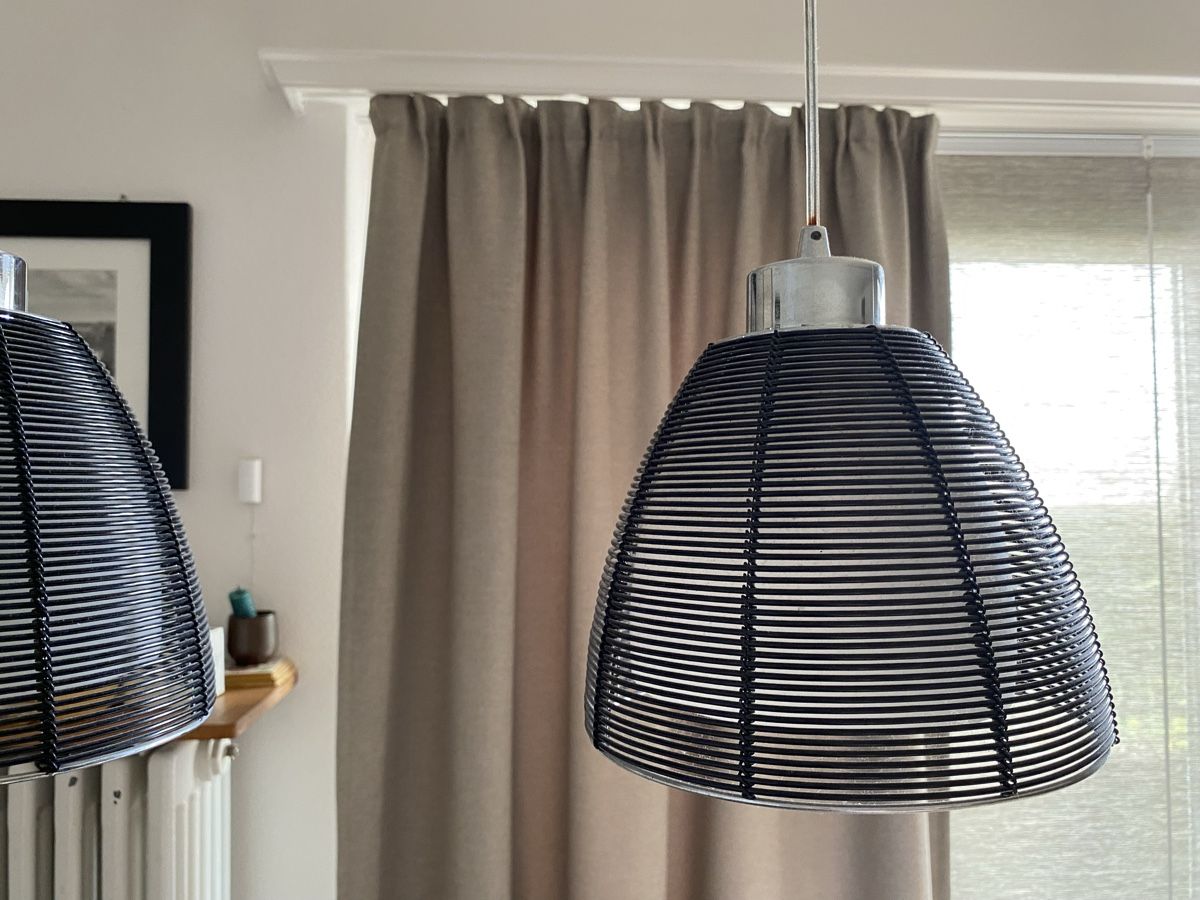 Lampadari & plafoniere: Hanging lamp three lights modern chrome metal used – Usato da Zürich venduto da oosterparker 2