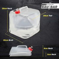 4 STÜCK Wasserkanister 10l