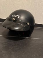 Motorradhelm Jethelm Grex, Grösse S, Schwarz