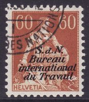 Dienstmarke BIT SBK-Nr. 9 (Helvetia 1923) gestempelt