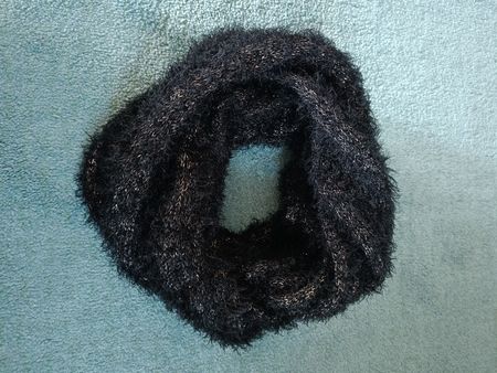 Schlauchschal Damen schwarz/gold