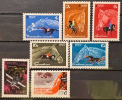 UdSSR 1968 Pferderassen Komplett Kosmos Satelliten 7V MNH**