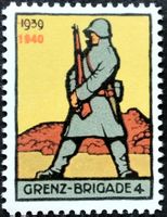 Grenz Brigade 4, Aufdr durchstr, 2.WK, Wi Gz 17