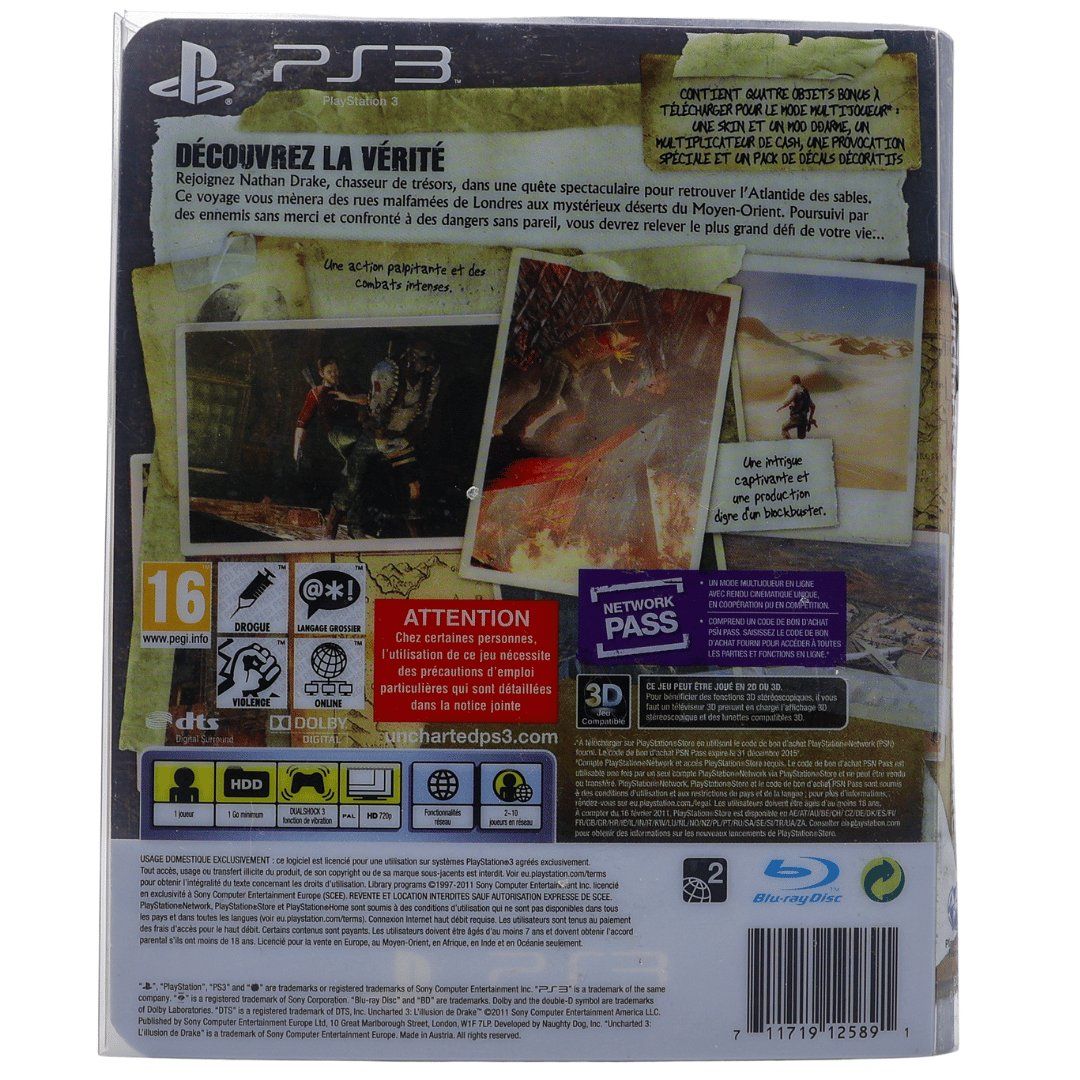Jeux: Uncharted 3: Drake's Deception [Special Edition] - PS3 – D'occasion à Paudex par dindeboy 1
