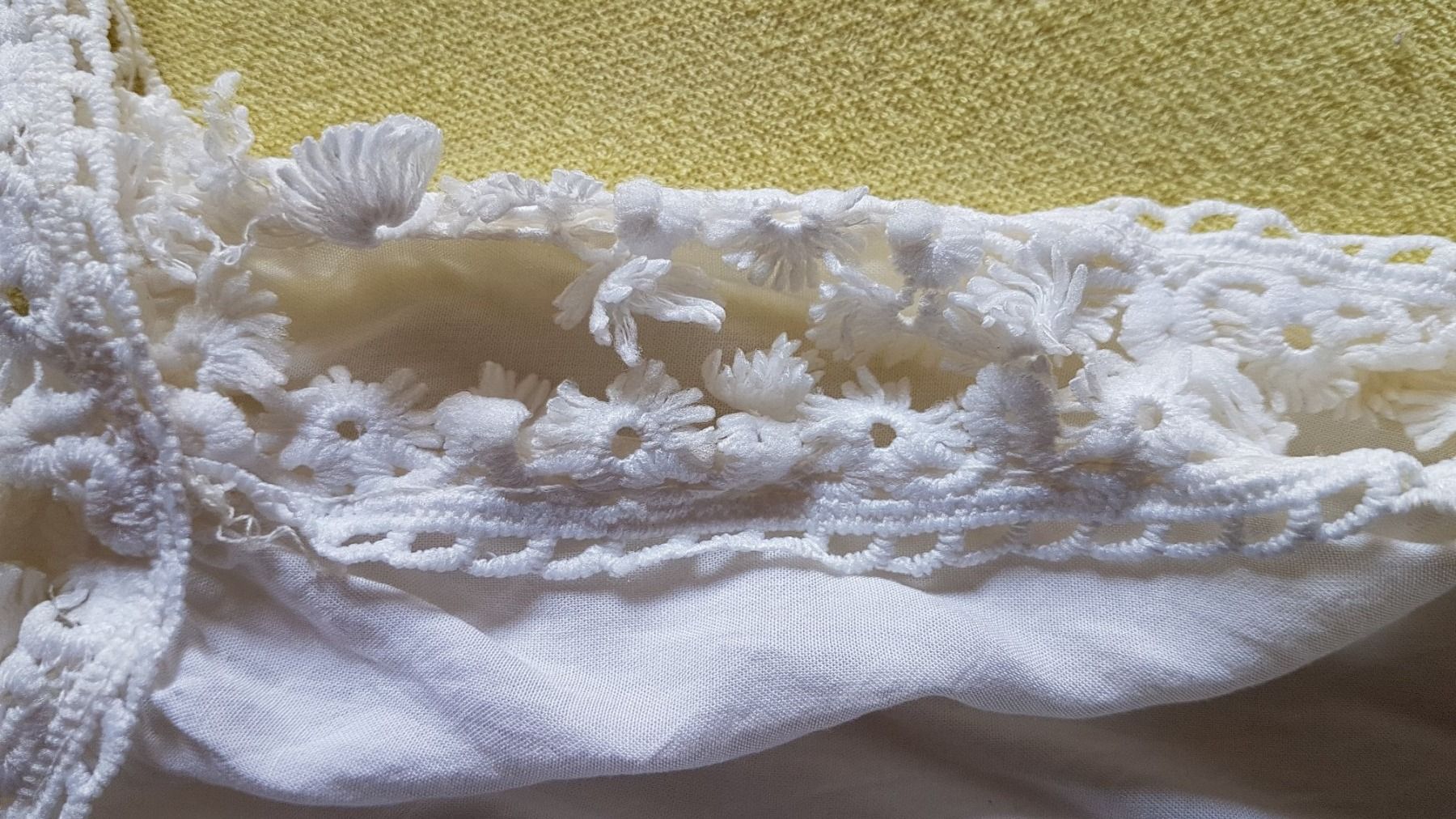 Tuniken: Haut - tunique blanche, fluide, dentelle taille S – Gebraucht aus Villiers von san_jn5w 4