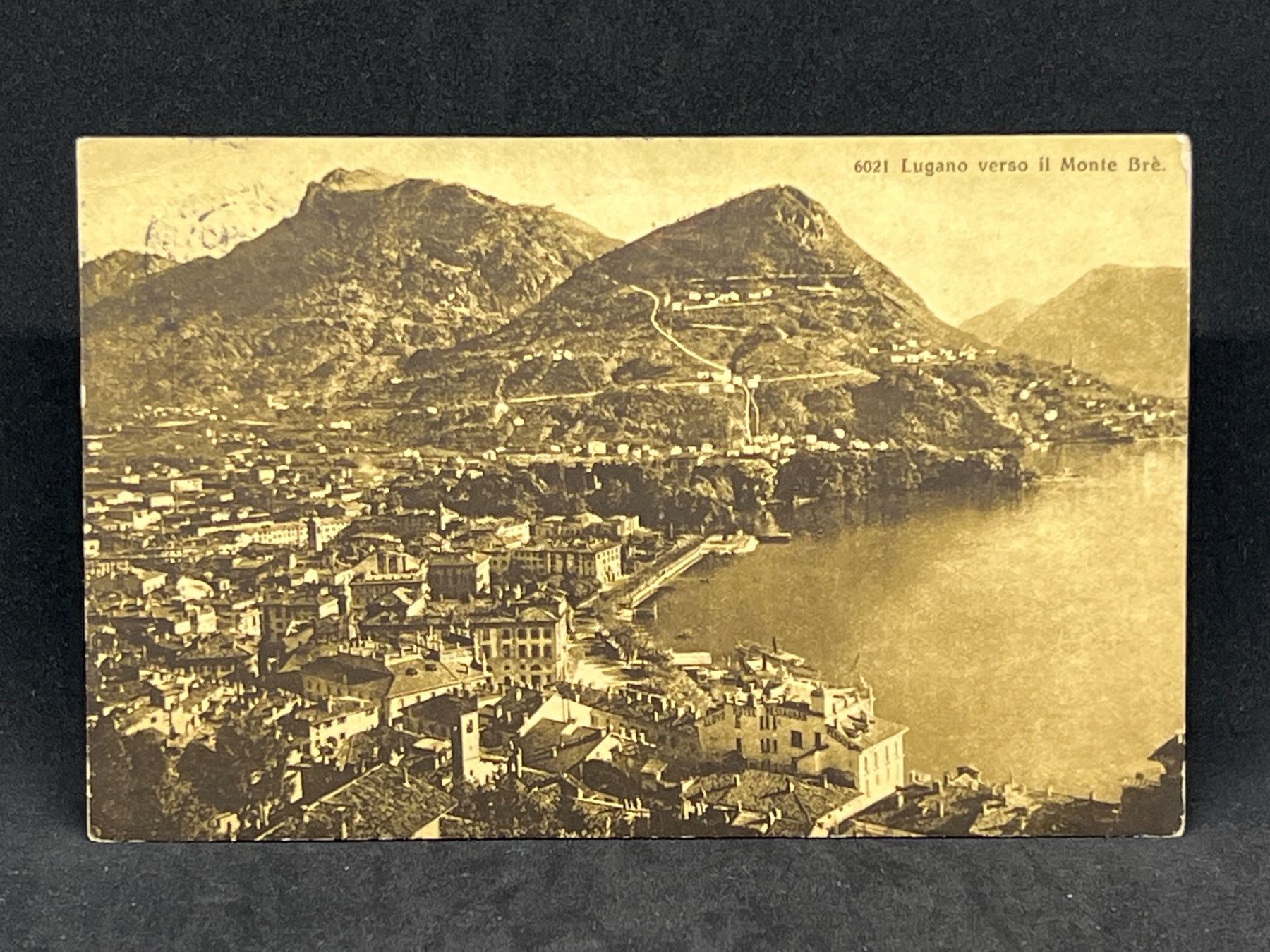 Ansichtskarten: Lugano verso il Monte Brè – Gebraucht aus Widnau von Brusi9