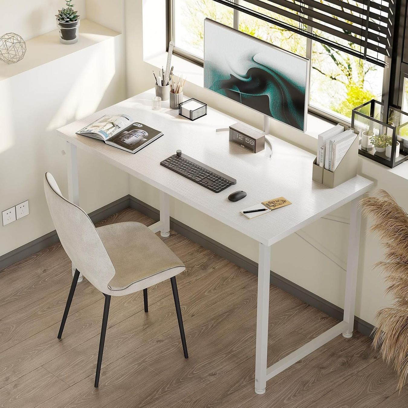 Scrivanie: Bürotisch weiss, Schreibtisch 100x48cm, Computertisch – Nuovo e nell'imballaggio originale da Zürich venduto da MueDes 1