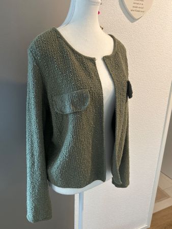 Damen Strickjacke olivgrün von Bodyflirt Gr. 40/42