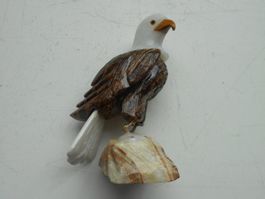 Weisskopf Adler Serpentin aus Peru