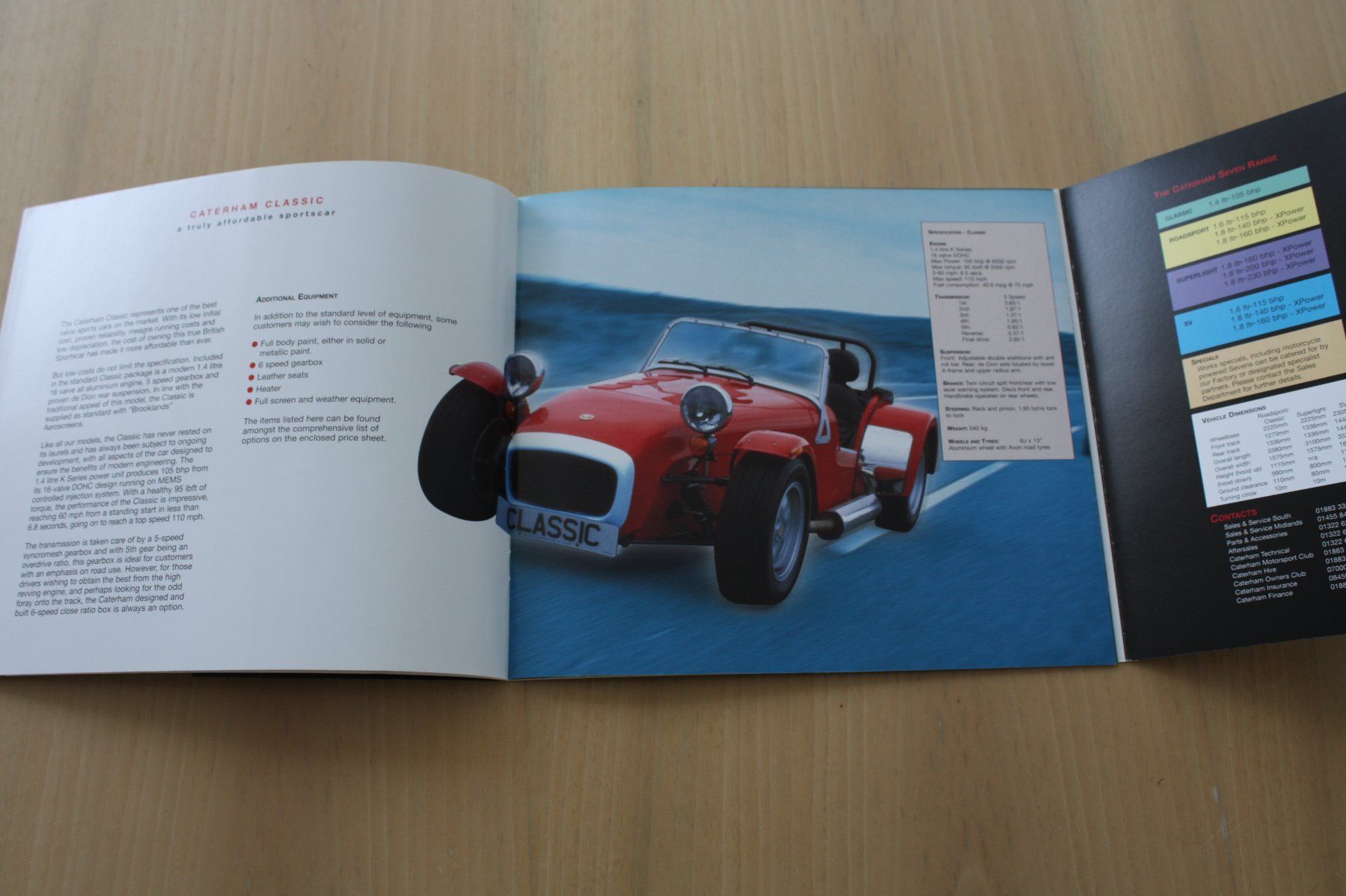 Caterham Documenti: Caterham 7 Prospekt 5/2003 – Usato da Wikon venduto da erwin400 3