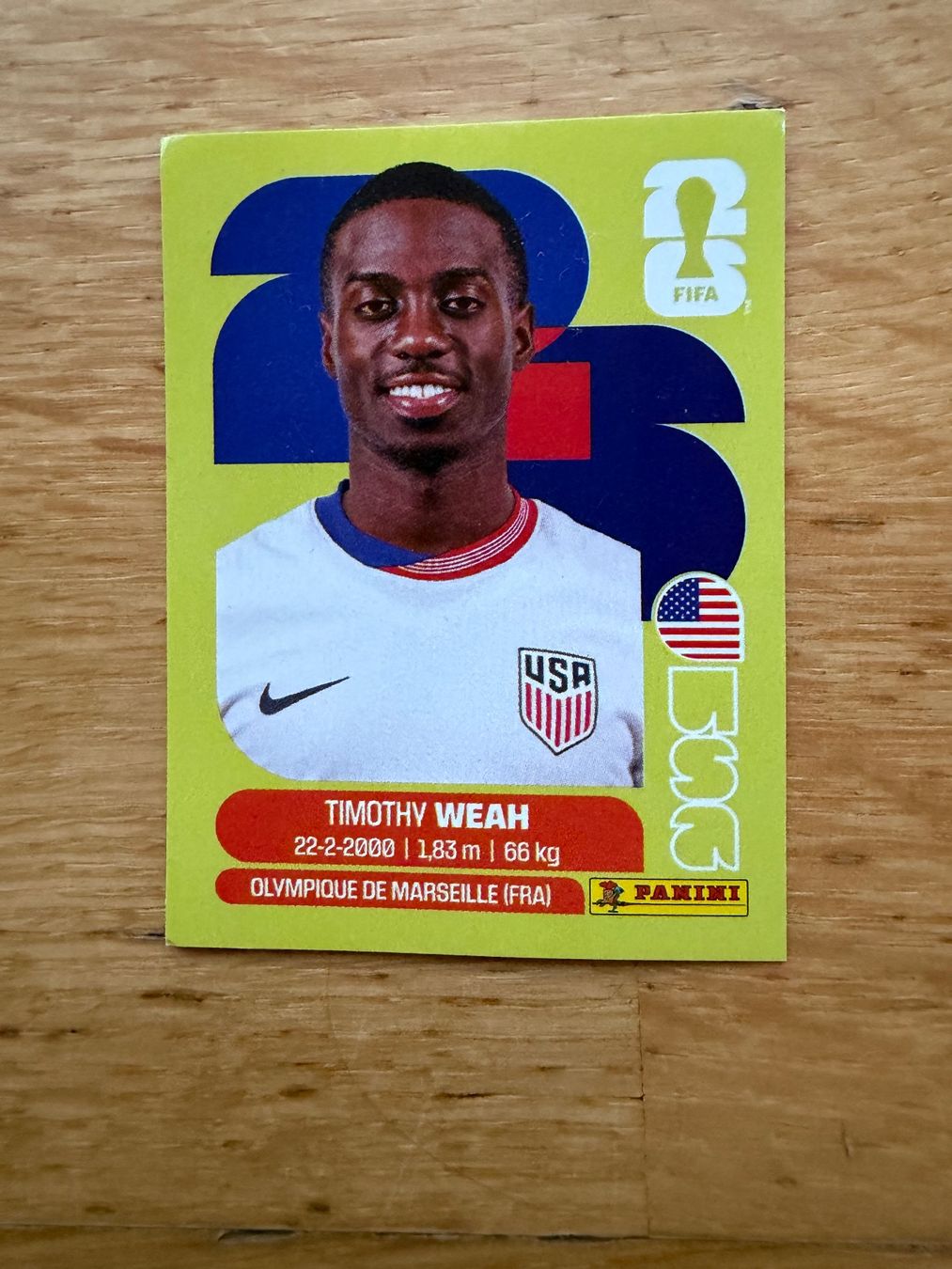 Panini Carte collezionabili: Panini USA 12 Timothy Weah – Nuovo (secondo la descrizione) da Zürich venduto da bel5
