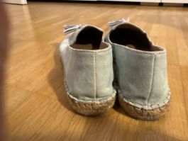 Bequeme Damenschuhe espadrilles hellblau Gr. 37