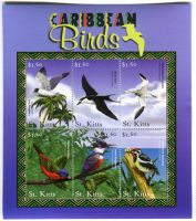 Block "Vögel". St. Kitts.