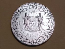 Suriname 1 Gulden "Juliana" 1962 Silber ***Kleine Auflage***