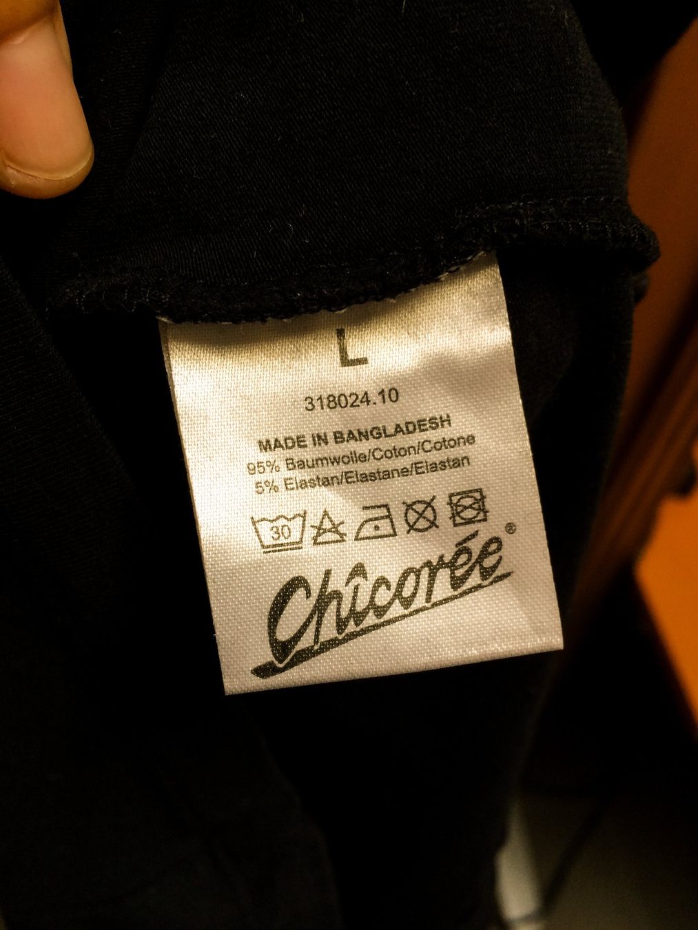 Vestiti: Schwarzes Kleid Mini / Grösse L, Baumwolle – Usato da Zofingen venduto da angito 3