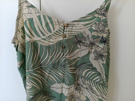 Sommerliches grünes Top mit Blumenmuster von Only, in M.