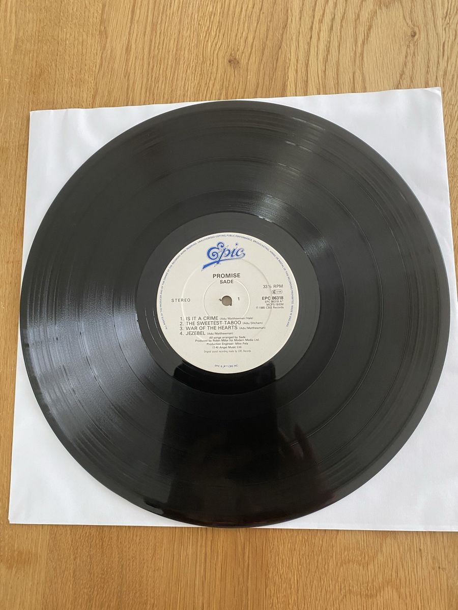 Schallplatten: SADE PROMISE Vinyl LP Epic 1985 – Gebraucht aus Dietikon von dindin01 3