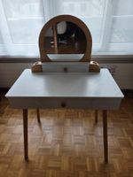 Schminktisch mit Spiegel weiss Holz
