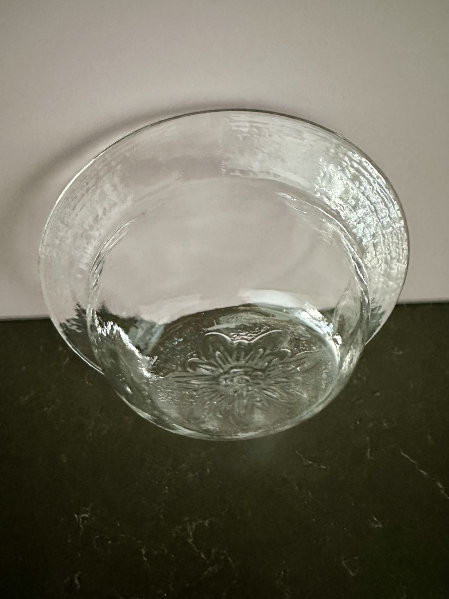 Glasi Hergiswil Ciotole: Glas Schale mit Blumenmuster, Glasi Hergiswil – Usato da Bern venduto da han_v82v 4