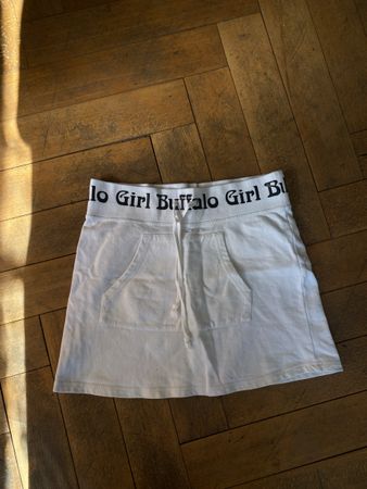 Buffalo Girl Mini Rock weiss mit Kordelzug Grösse S