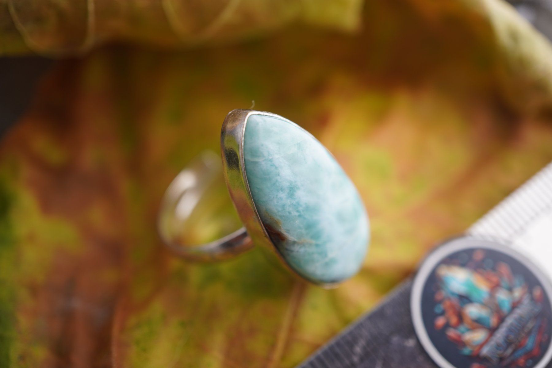 Mineralien & Heilsteine: Larimar    ring Grösse  Variabel     (Räumung!) – Neu und originalverpackt aus Eschenbach SG von topstone 3