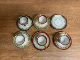 Antike Espressotassen, nicht Set, edles Design, Top Zustand