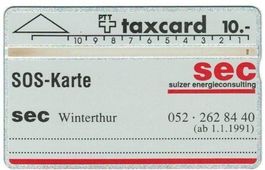 Taxcard 011F_00680 (K-90/32A) SEC Winterthur