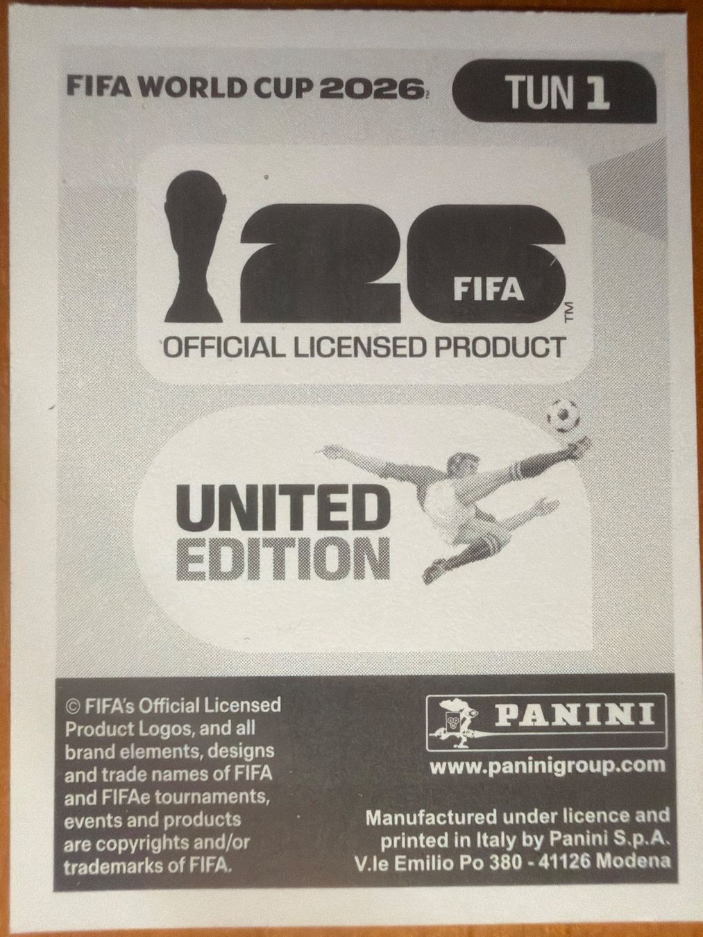 Panini Carte collezionabili: Panini TUN1 – Nuovo (secondo la descrizione) da Susten venduto da Rechnun 1