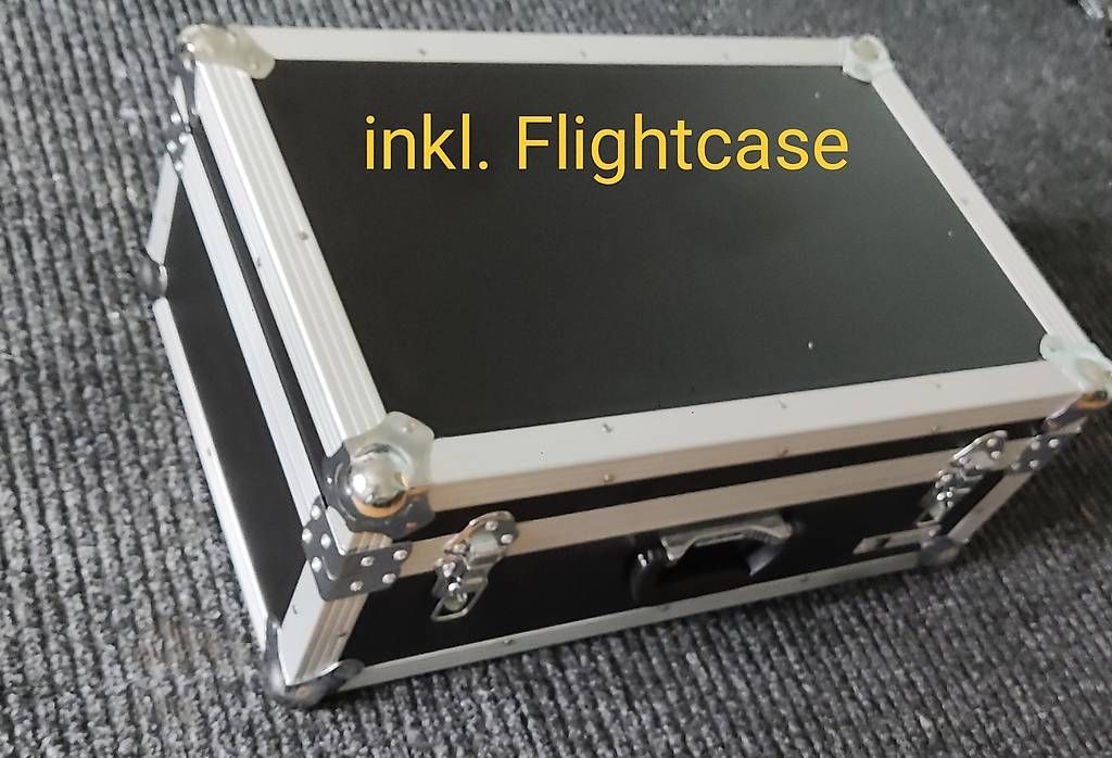 Lampen: UV LED-Bar 8 Stk. Mit Flightcase und DMX Kabel. – Neu und originalverpackt aus BASEL von E-Bro.Electro 4