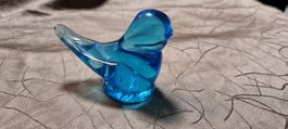 Bluebird of Happiness Glas Vogel Figur Blau
