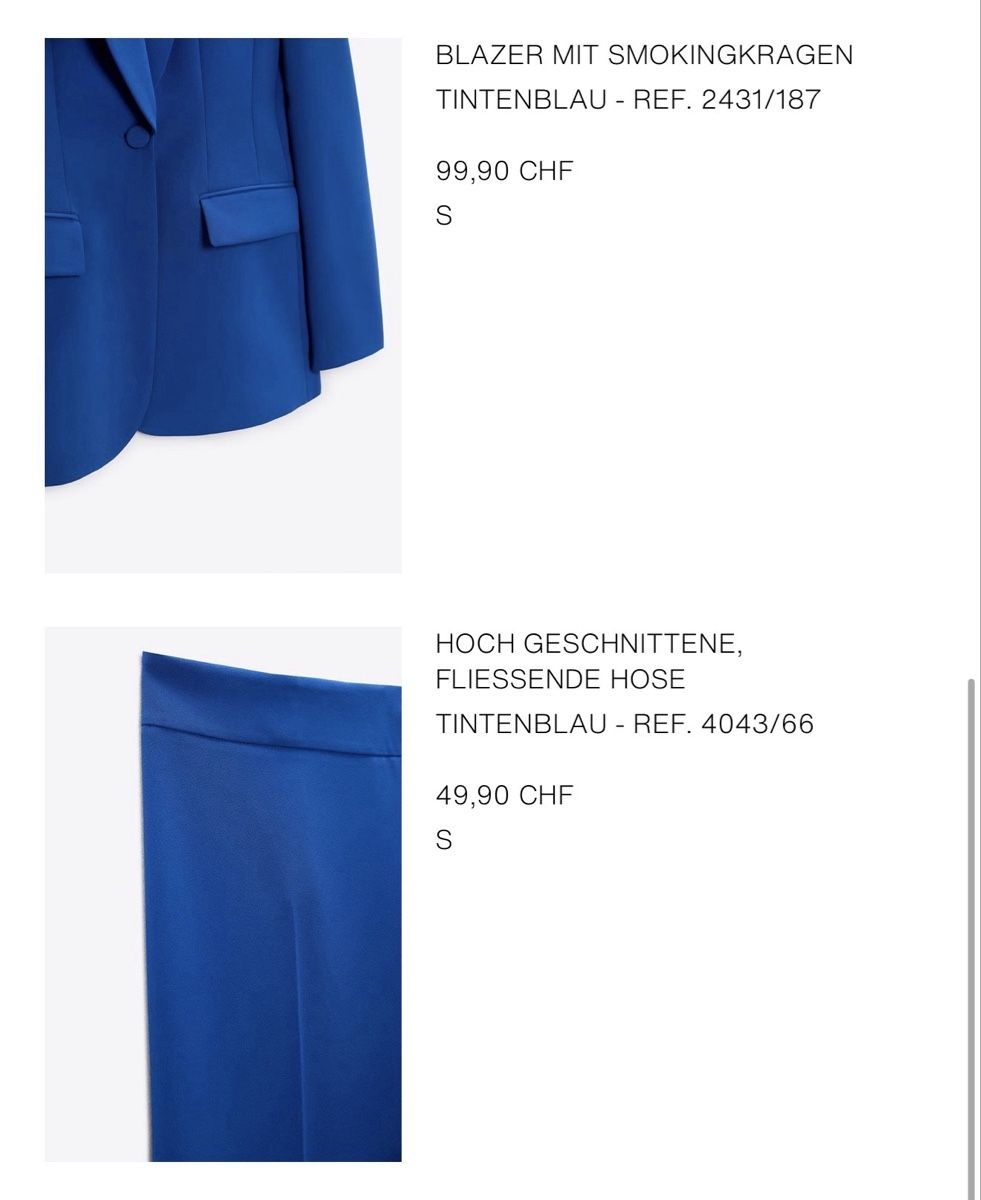 Zara Completi & Tailleur: Blazer und Hose - Set von Zara – Nuovo (secondo la descrizione) da Wallisellen venduto da lar_yl8d 3