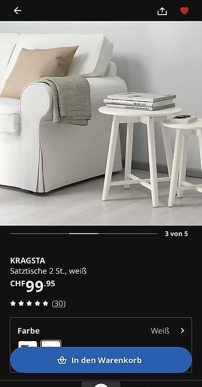 Tavoli: Ikea Beistelltische 2 Stück – Usato da Adligenswil venduto da TST04 1