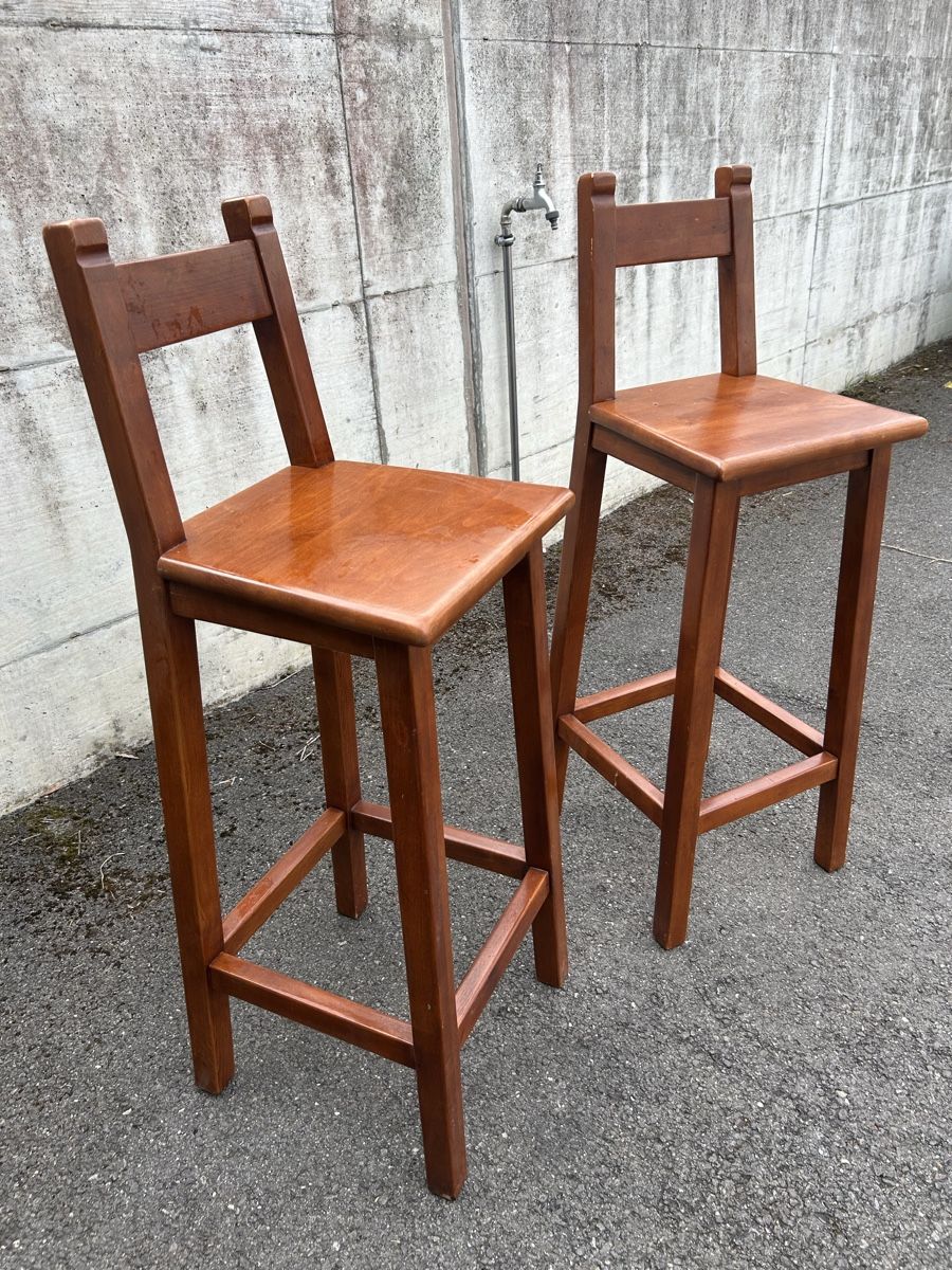 Sgabelli: 2 tabourets de bar en bois – Usato da Thierrens venduto da Bigla 2