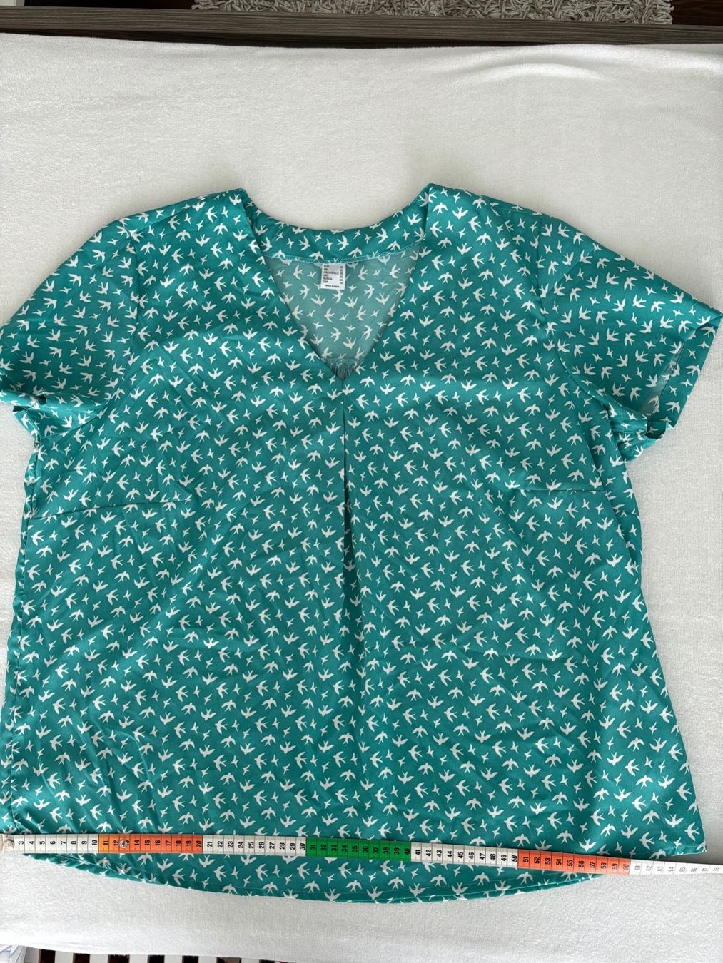 Camicette: Sommerliche Bluse Türkis aus Polyester – Usato da Rafz venduto da findelmundo68