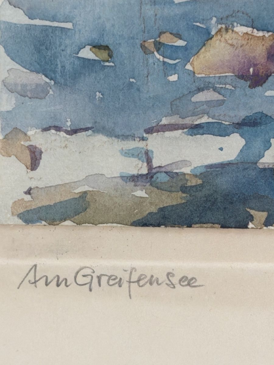 Dipinti: Aquarell am Greifensee, J. Kunz. Gemälde. – Usato da Biberist venduto da Momo33 5