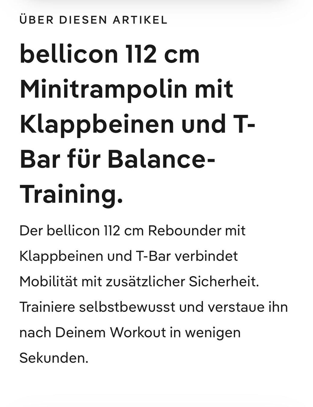 Bellicon Trampolines: Bellicon Minitrampolin – D'occasion à Oensingen par Barpet2 2