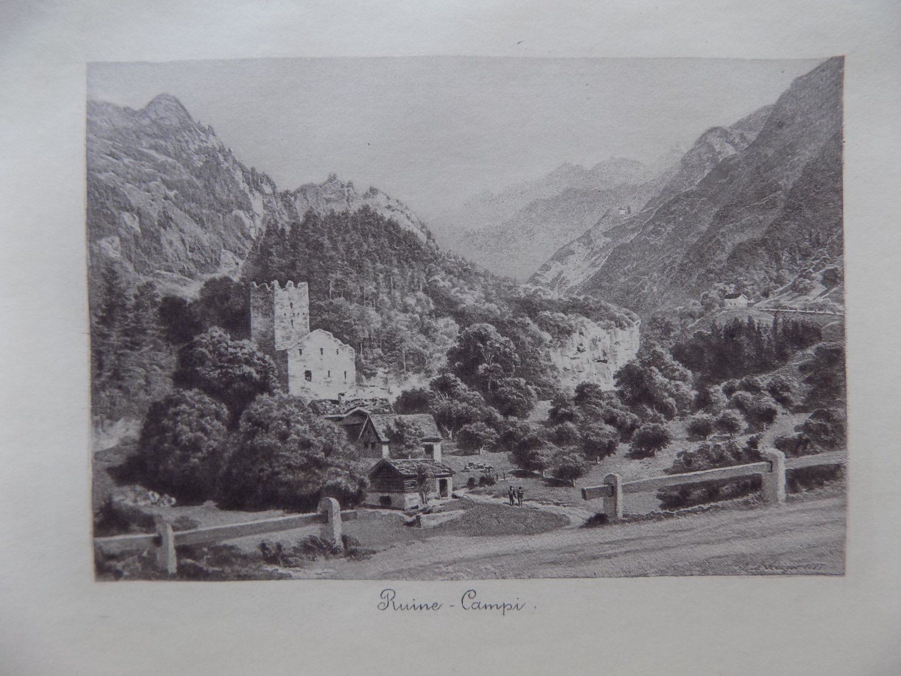 Incisioni: Ruine Campi Sils im Domleschg – Usato da Risch venduto da Rischli15 1