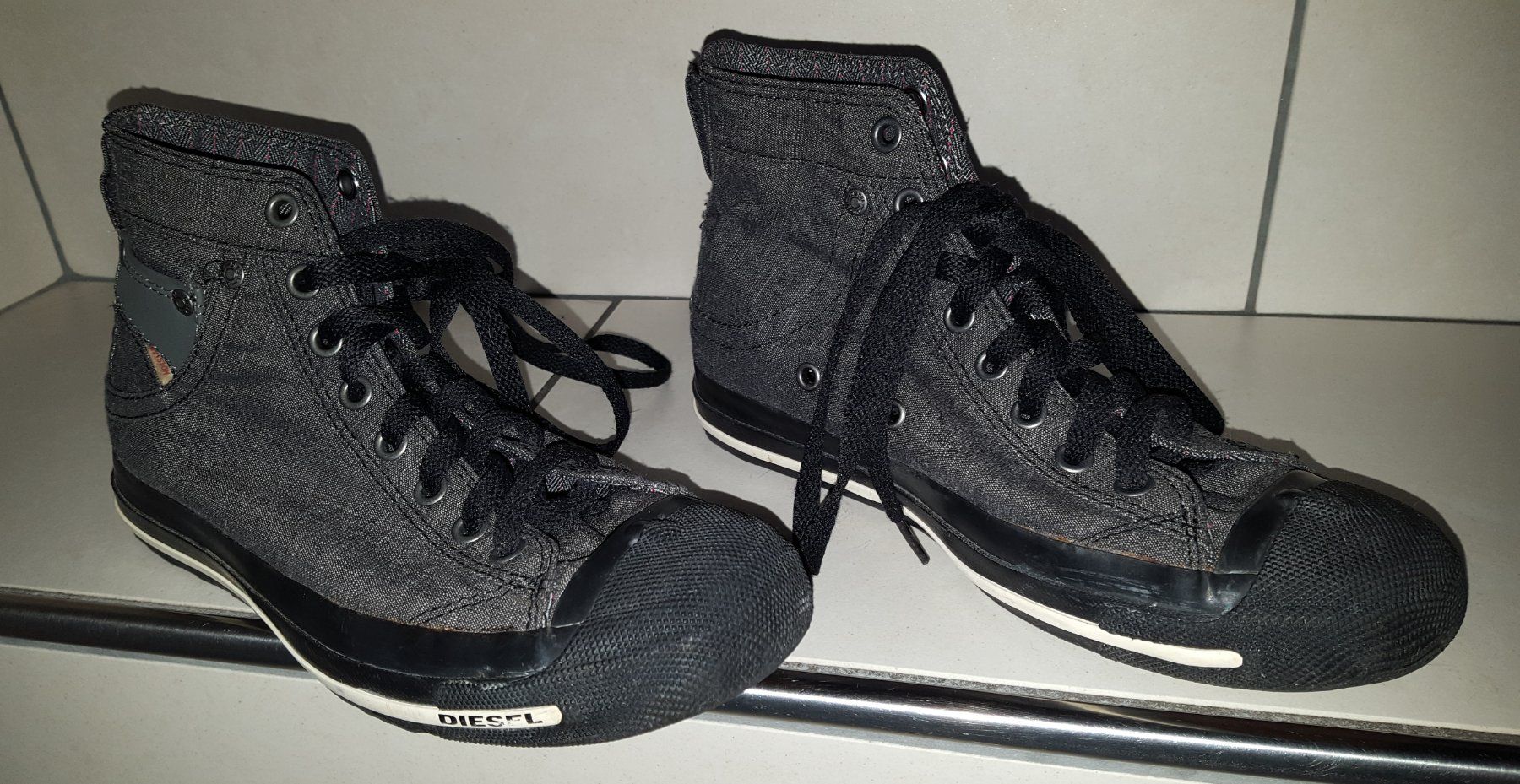 Diesel Scarpe da donna: DIESEL High-Top Sneaker Exposure schwarz – Usato da Unterseen venduto da bongmarley 7