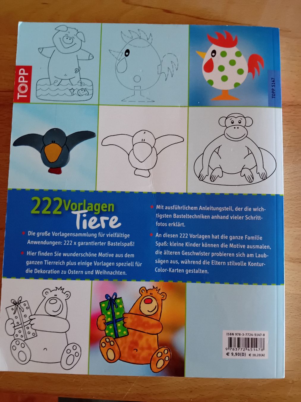 Libri: *Buch: 222 Vorlagen Tiere* – Usato da Hinterkappelen venduto da klebaluka08 1