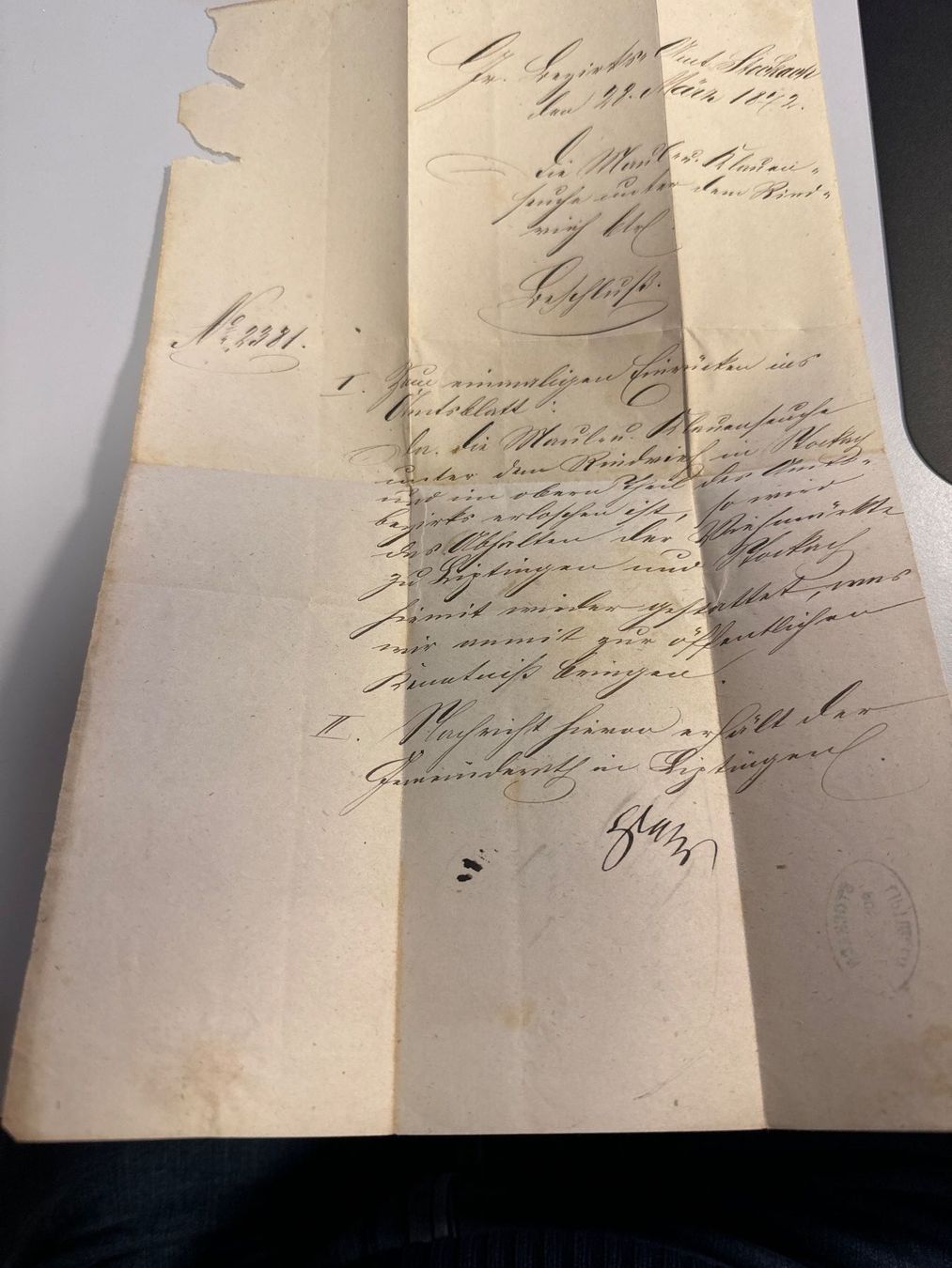Tutti i francobolli: 1872 Antiker Brief - Stockach – Usato da Küssnacht am Rigi venduto da SUOMIMASTER 3