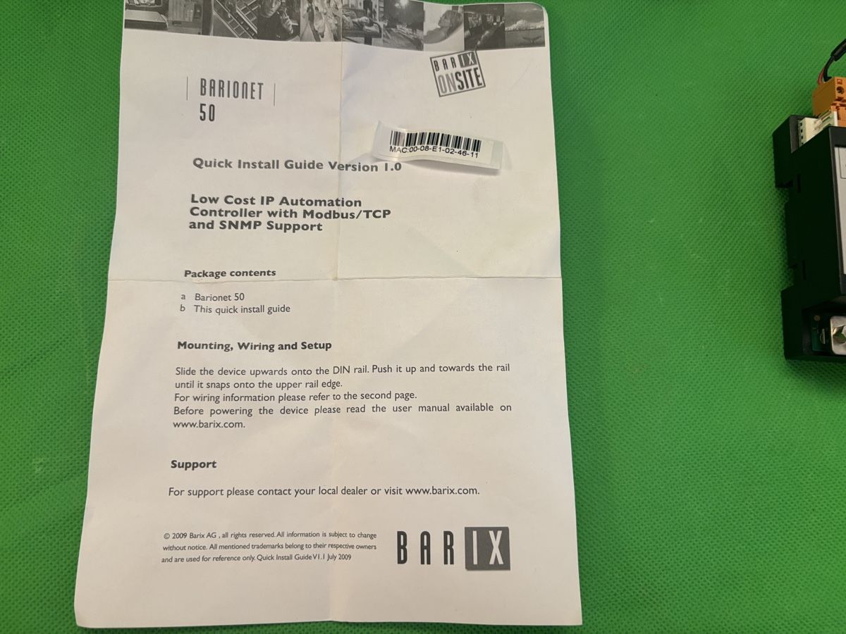 Systèmes de contrôle: Barix Barionet 50 IP Automation Controller – D'occasion à Kilchberg ZH par bionicdog 4