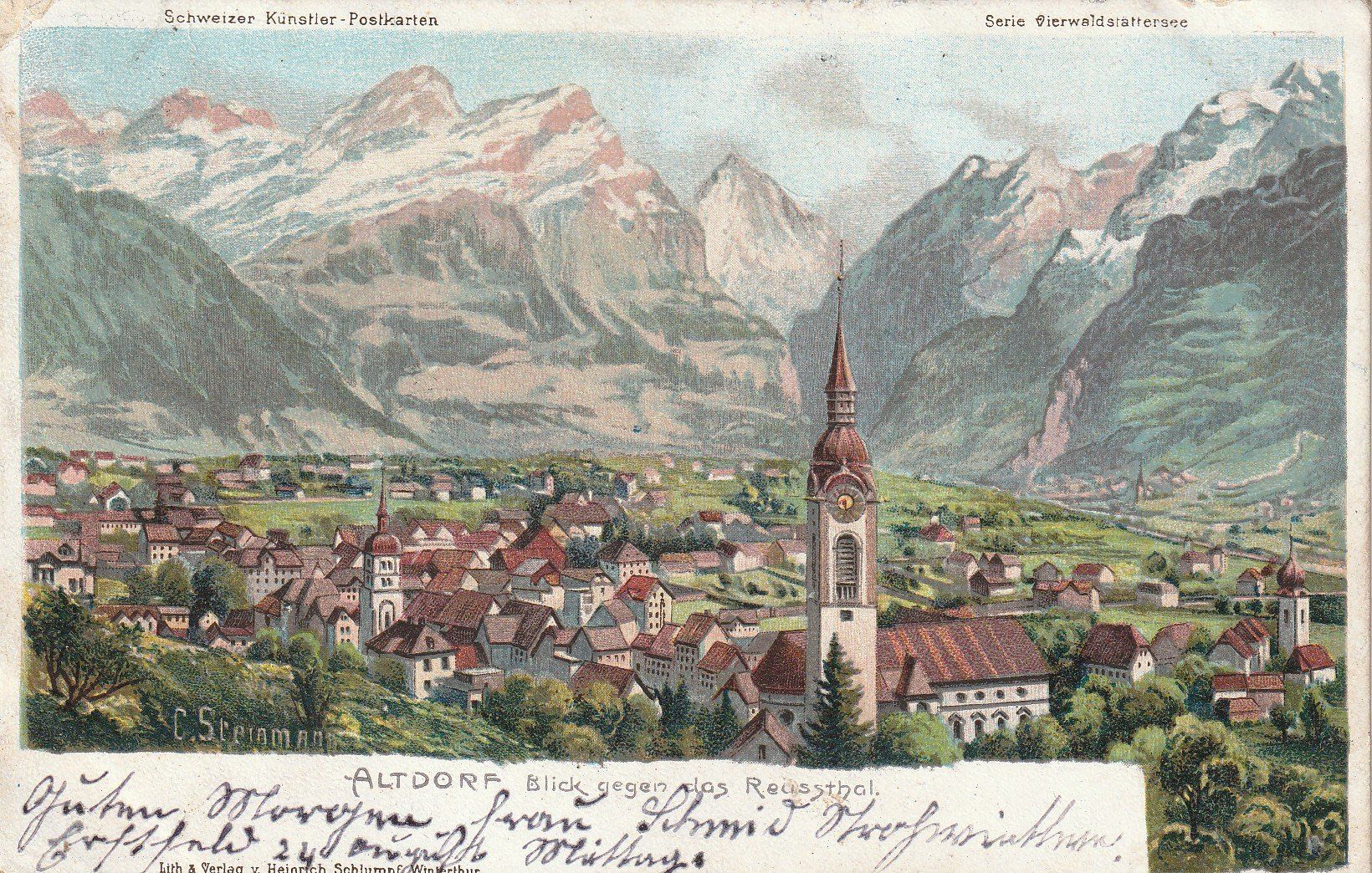 Cartoline postali: AK  Altdorf  1902 – Usato da Rupperswil venduto da Ema10