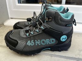 Wanderschuhe 46 Nord grau türkis Grösse 33 gebraucht